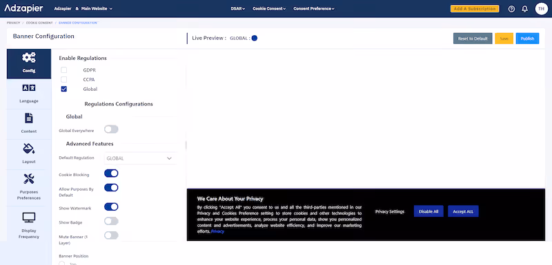 adzapier consent management platform