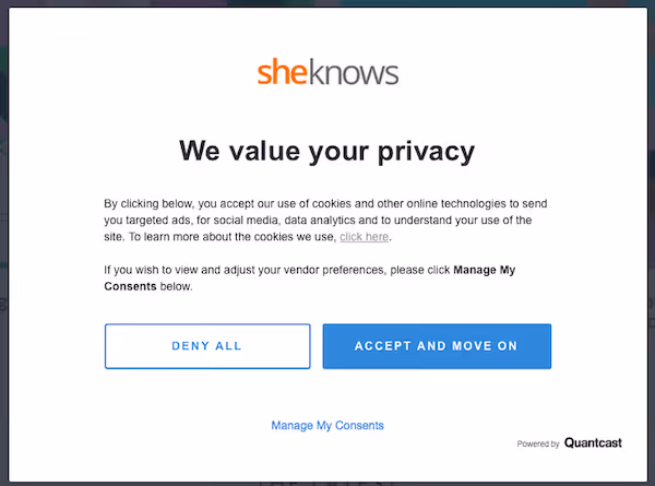 consent management platform example