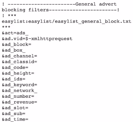 easylist ad block