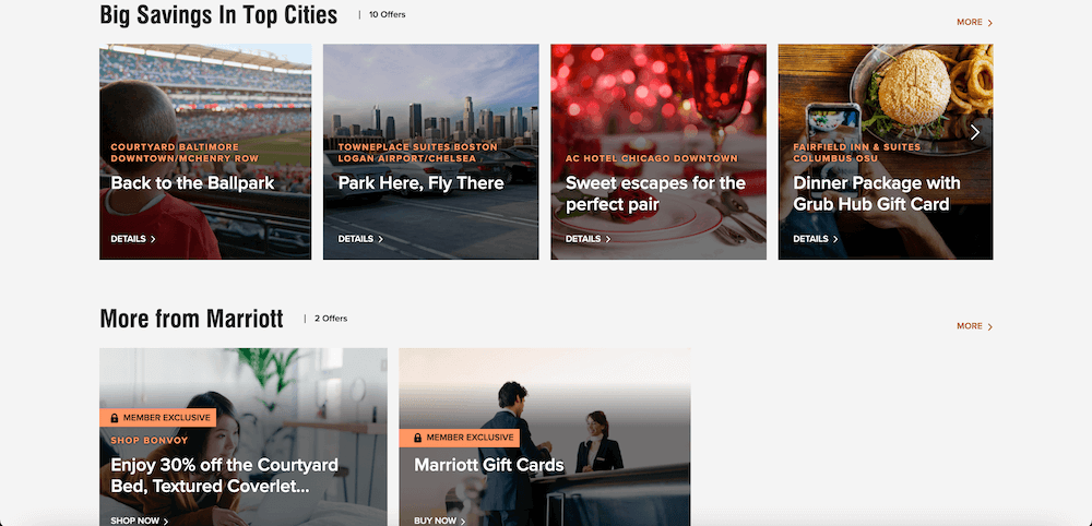 Marriott dashboard