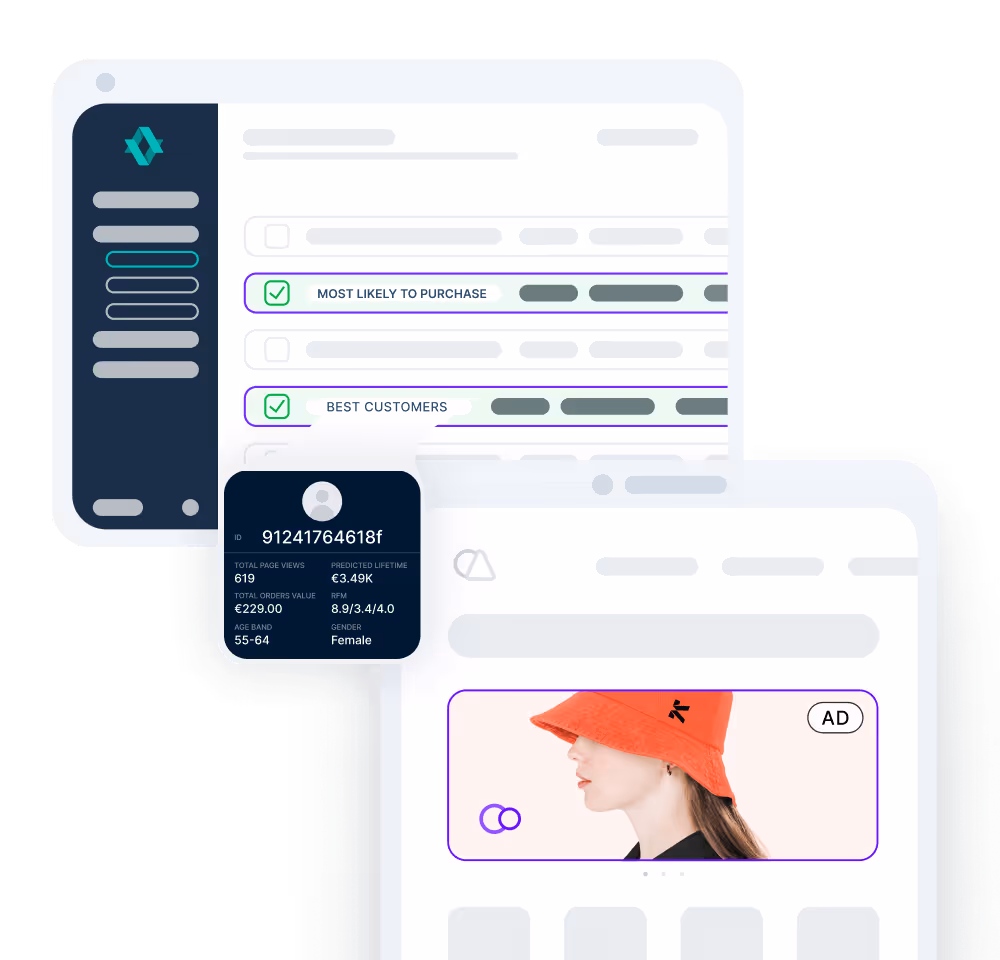 kevel 1p data audience