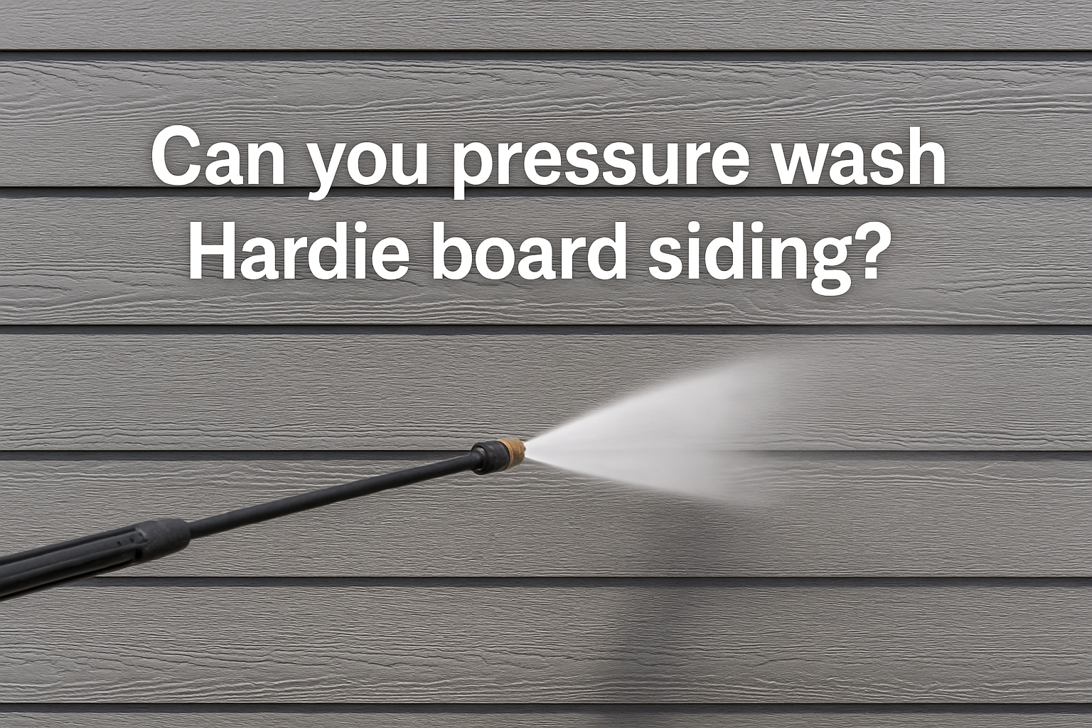 Can you pressure wash hardie board siding?