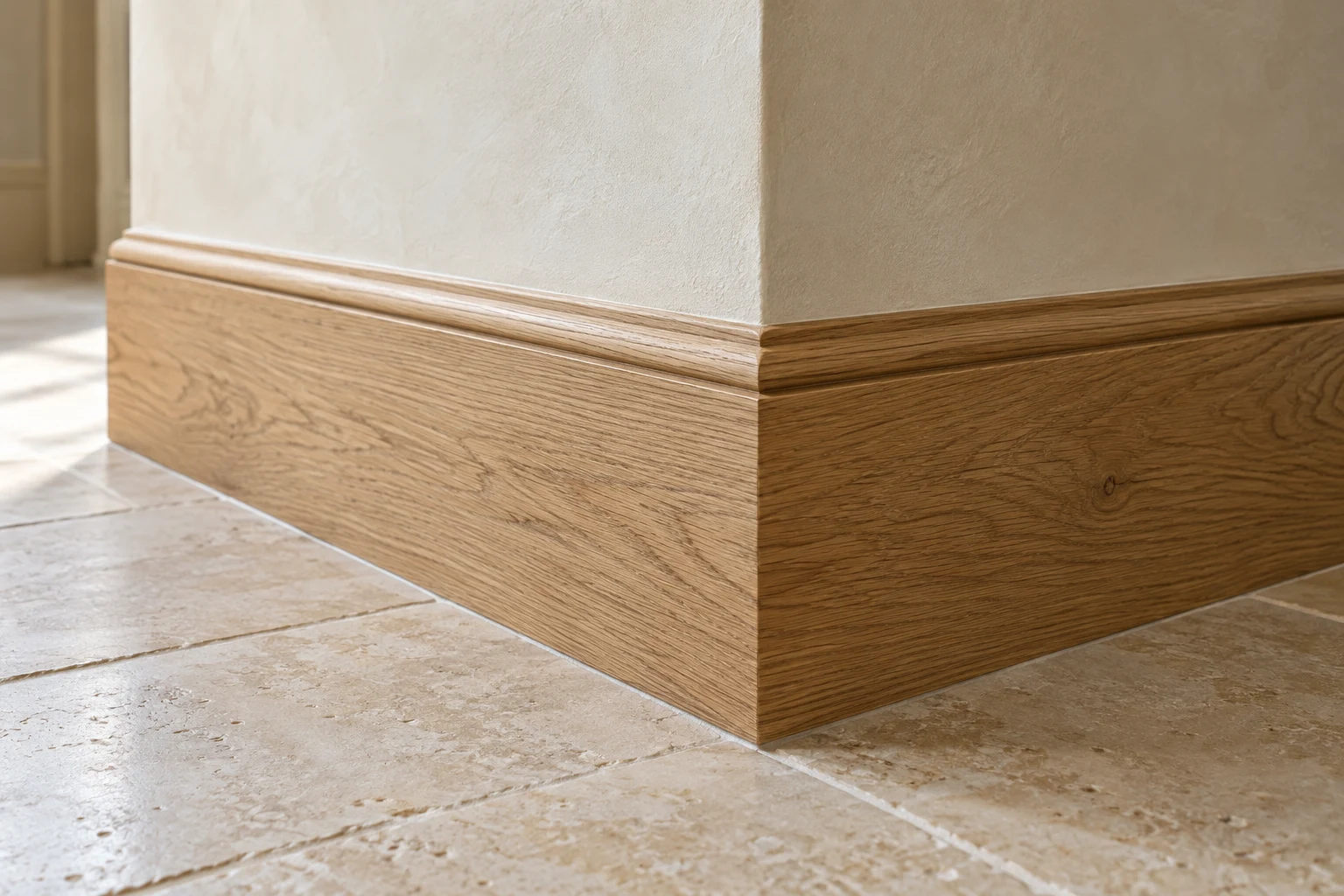 Timber plinth with a timber cap