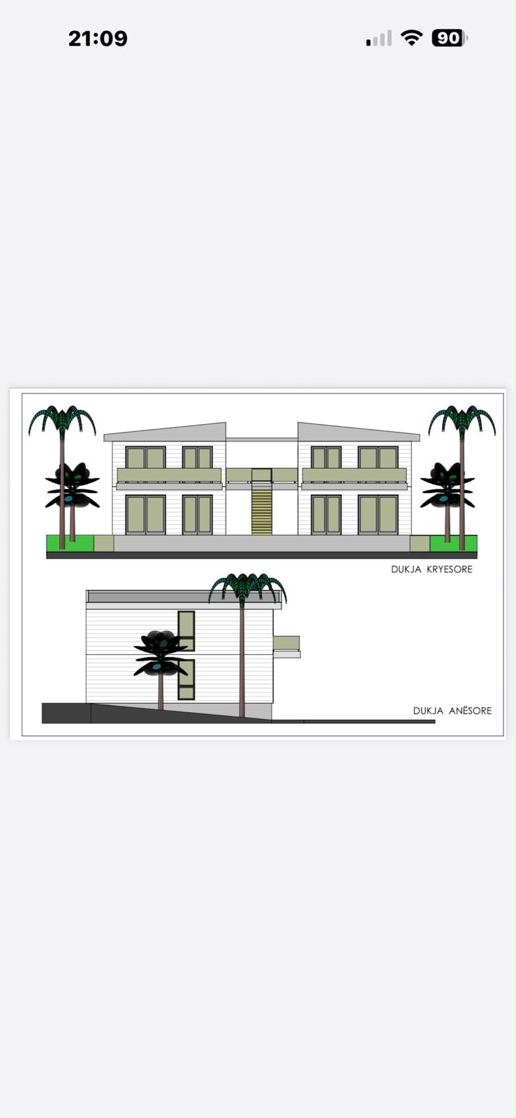 Front and side elevations