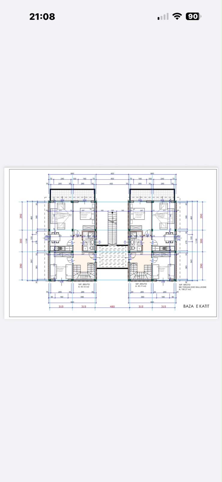 Upper floor plan