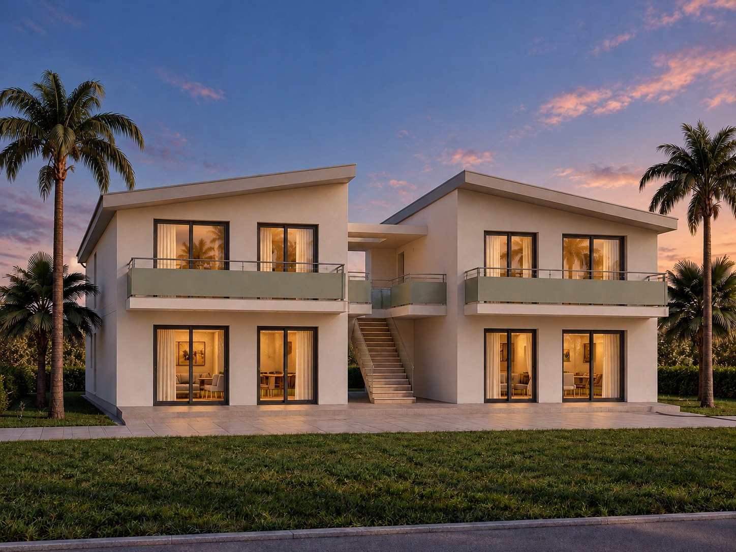 Exterior at dusk
