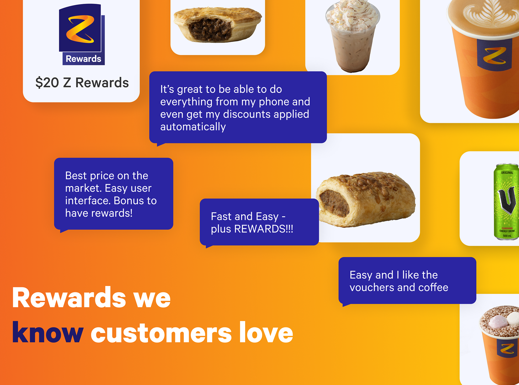 Z Rewards icons