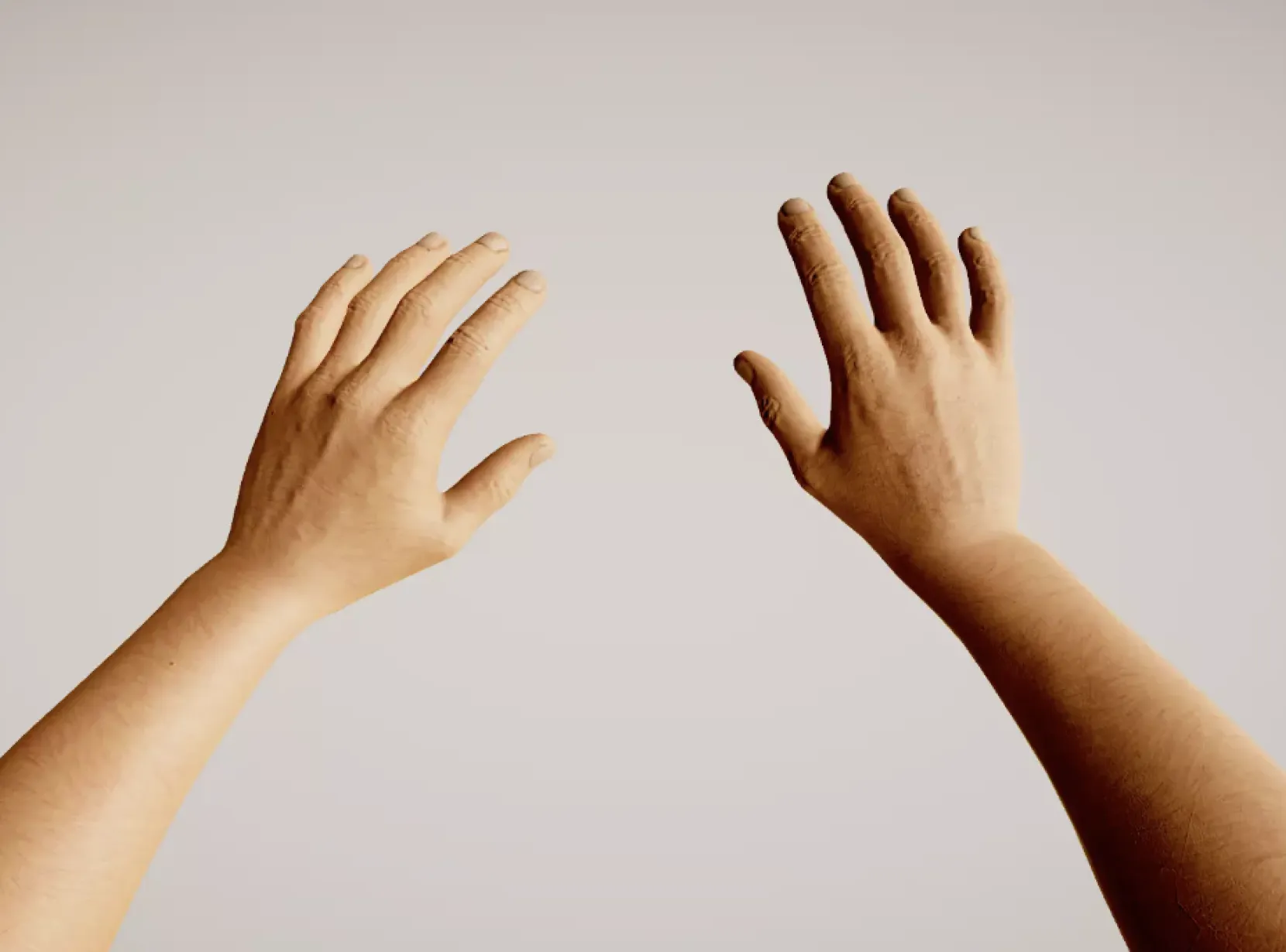 Computer generated hands
