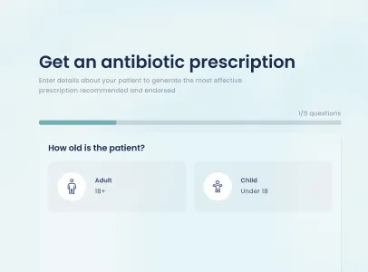 Image of medical platform UI