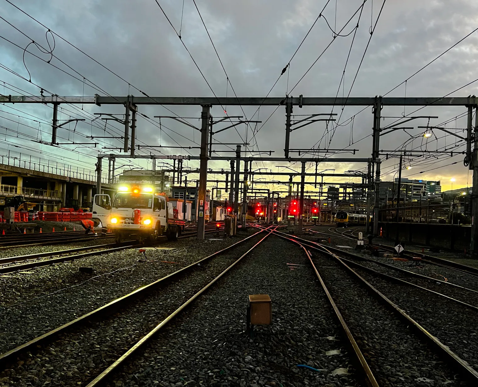 Train on tracks