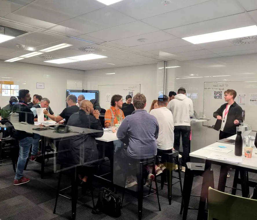 KiwiRail RUSH team doing a workshop
