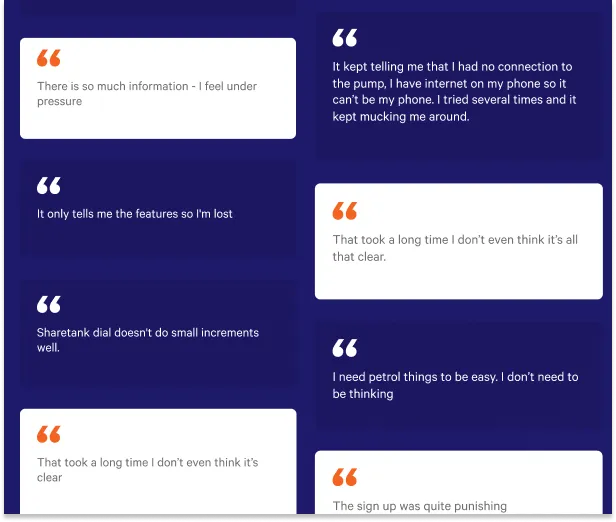 Quotes from users about the Z Energy app
