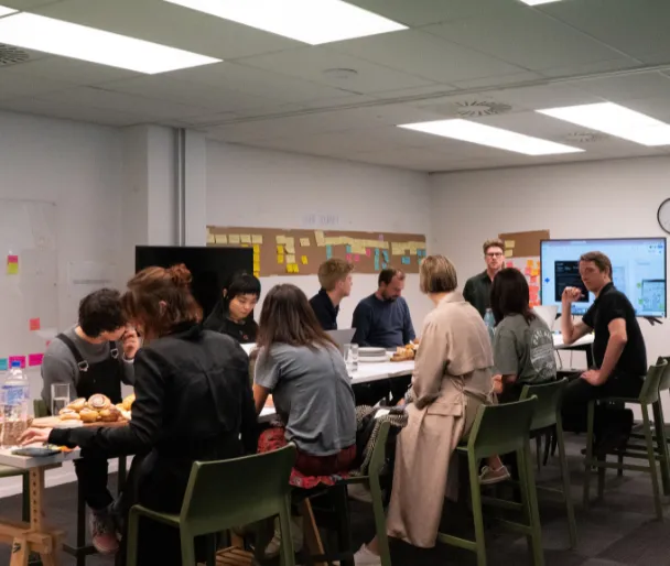 Image of a group doing a working