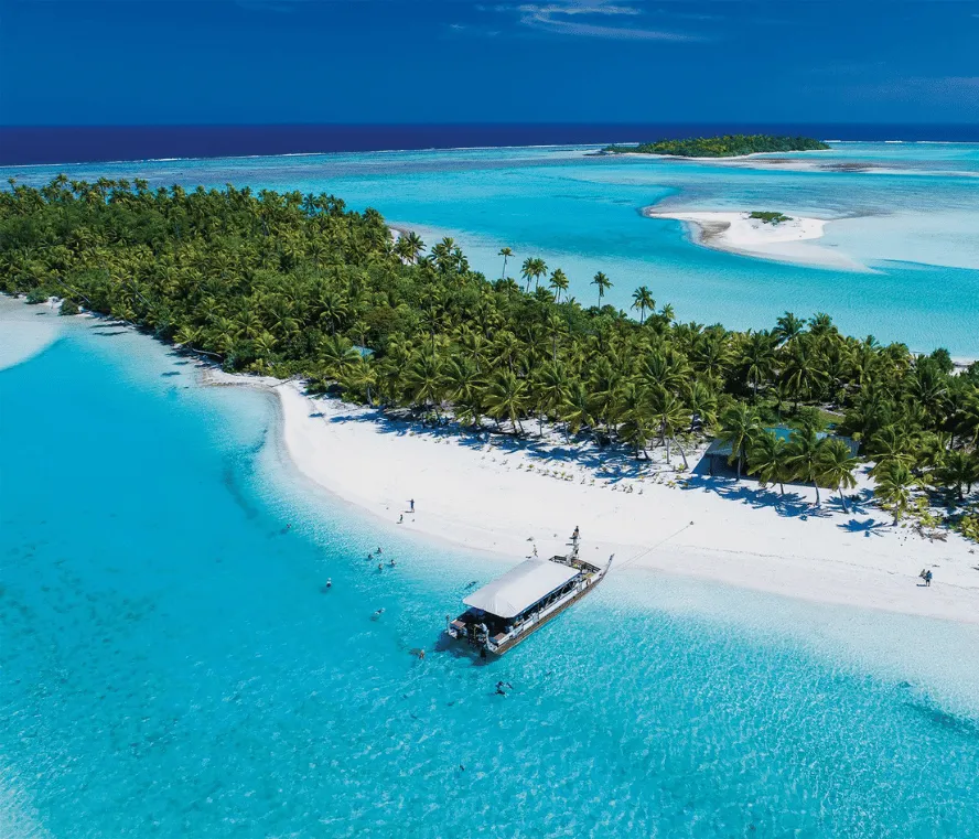 Image of a beach in the cook islands