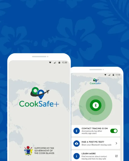 Cooksafe Plus app screens