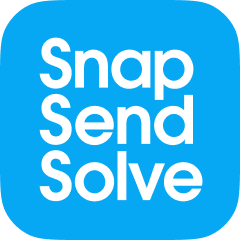 Snap Send Solve logo