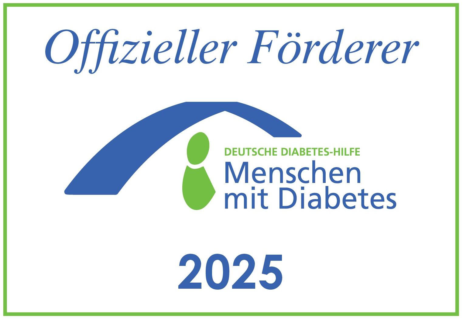 Logo Deutsche Diabetis-Hilfe - Offizieller Förderer 2025