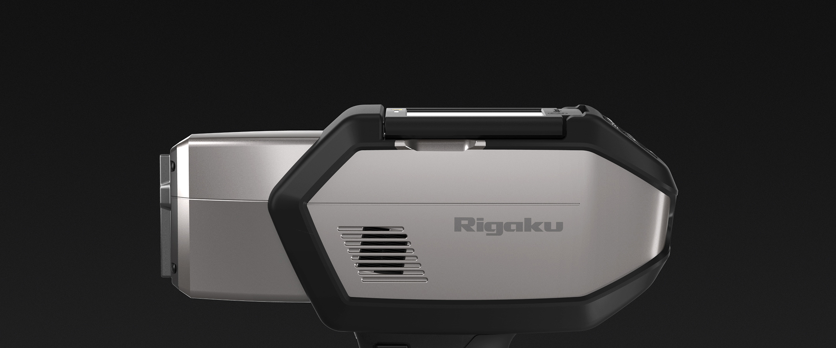 The Rigaku KT-500 resting on the ground