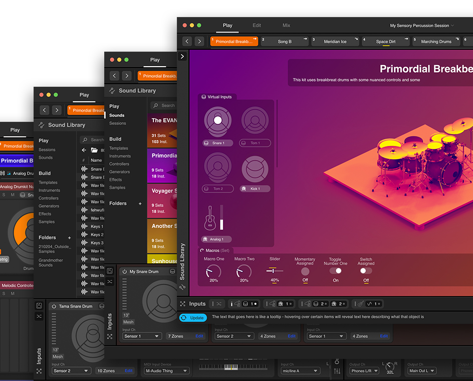 Excerpts from the Sensory Percussion app