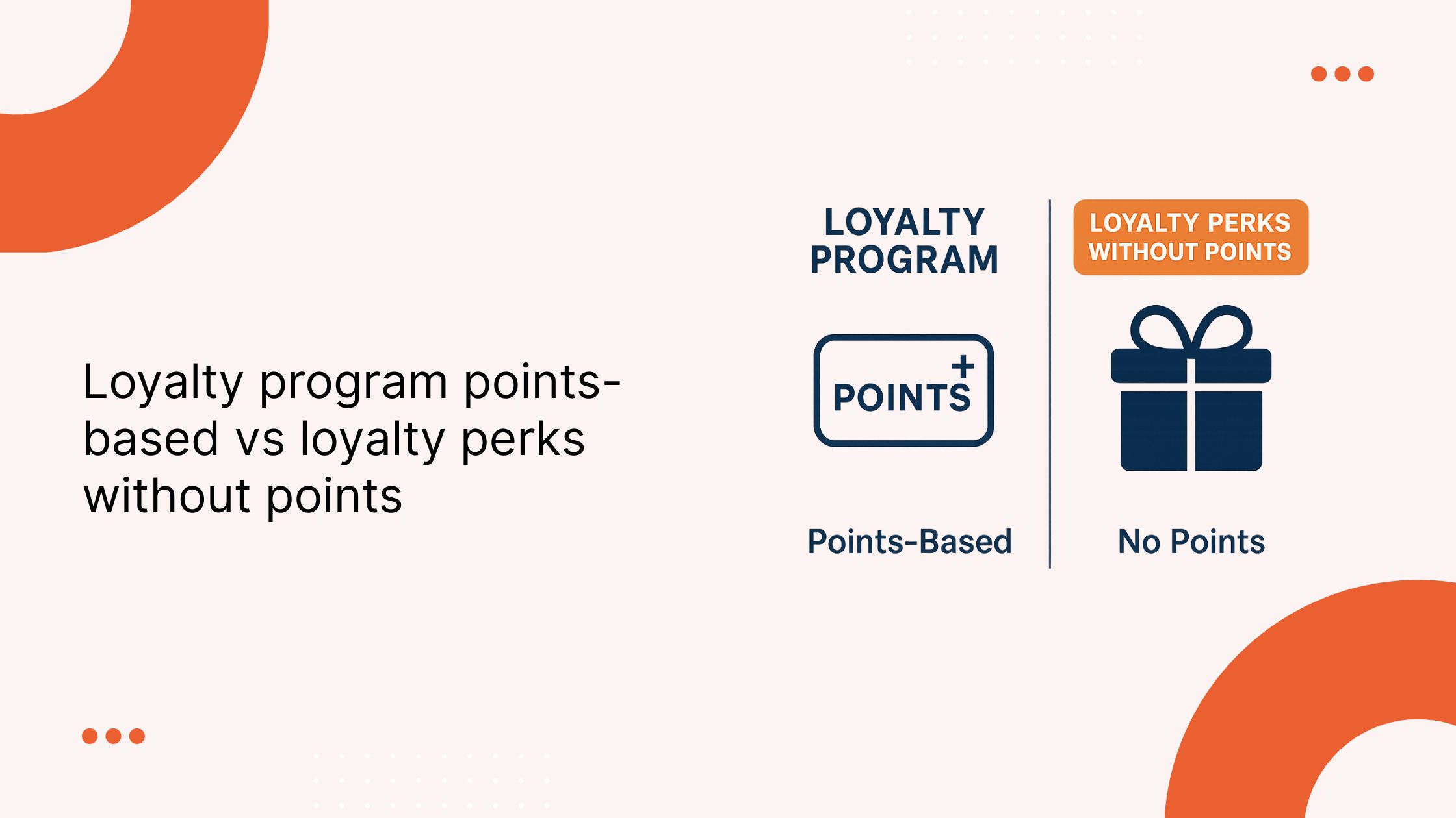 Points-based loyalty program vs. Perks-based loyalty program