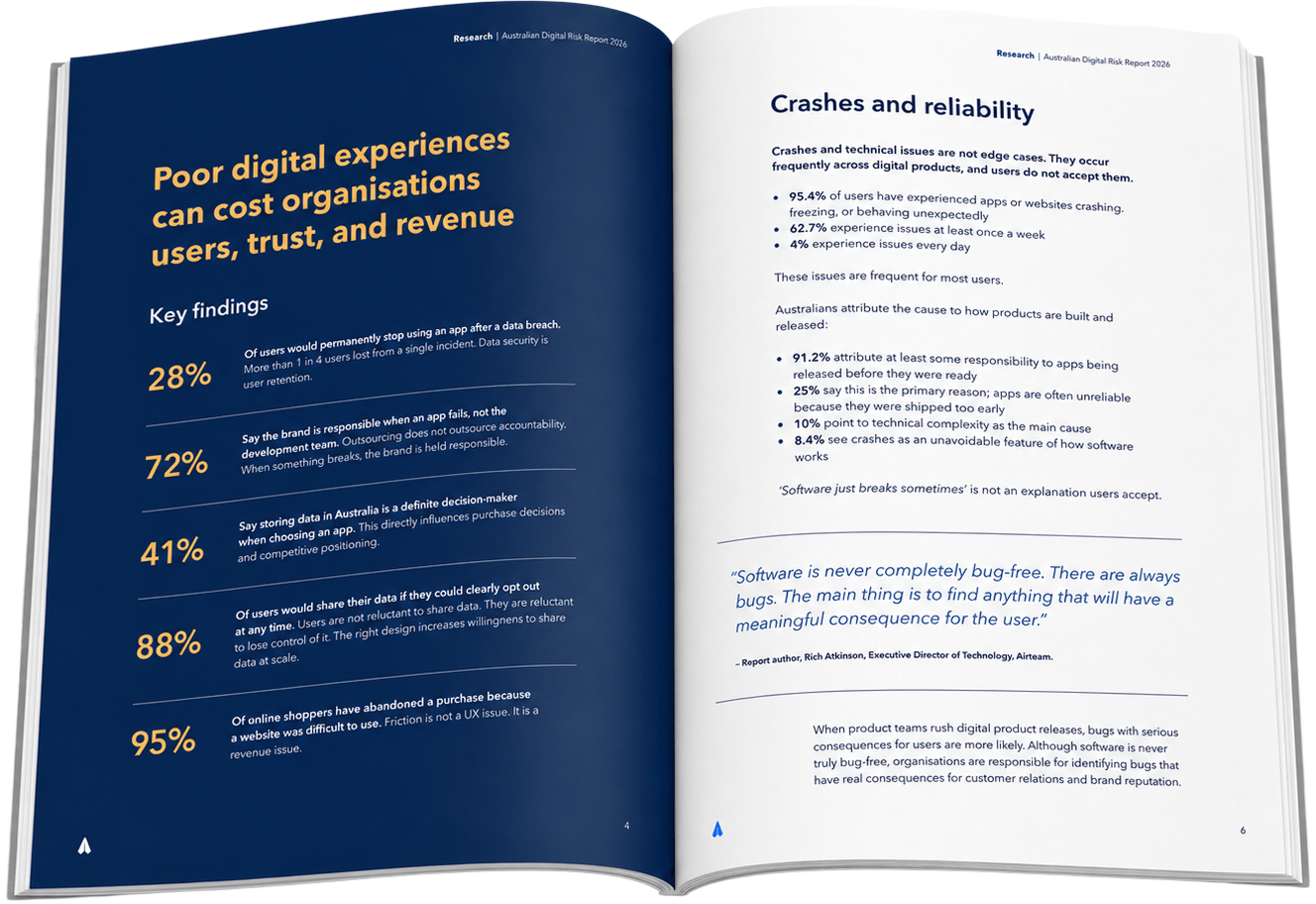 Open page of the Digital Risk Report