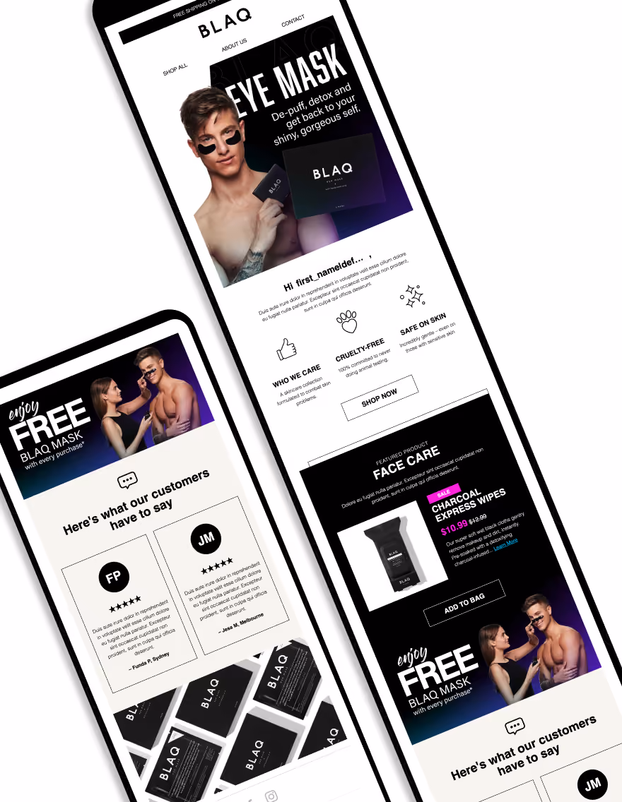 Blaq Email Flow Design