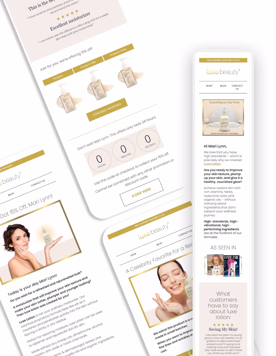 Luxe Beauty Email Template