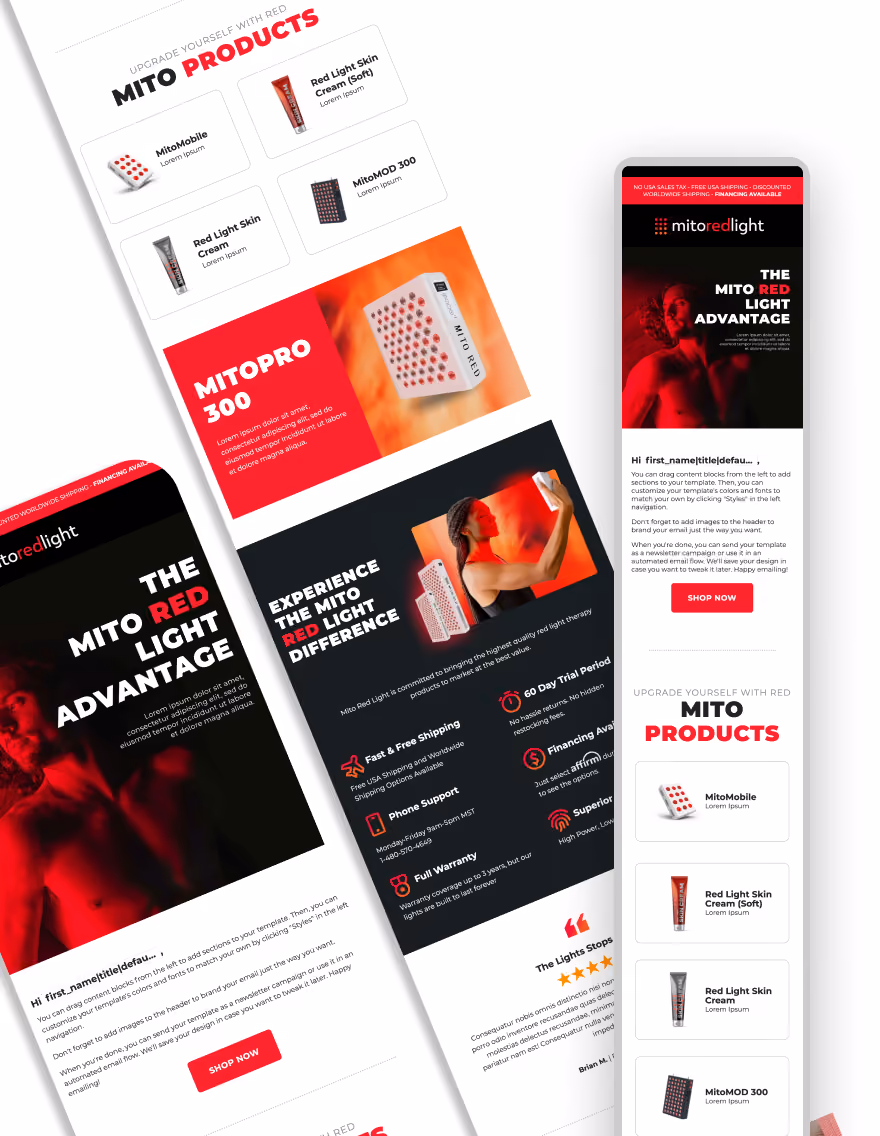 Mitored LIght Email Flow Design