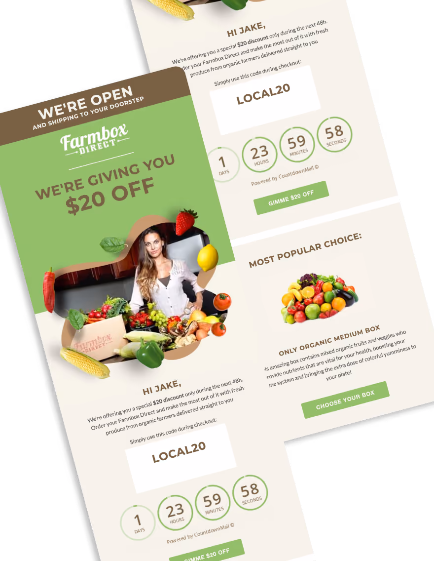 Discount Coupon - Farmbox Direct