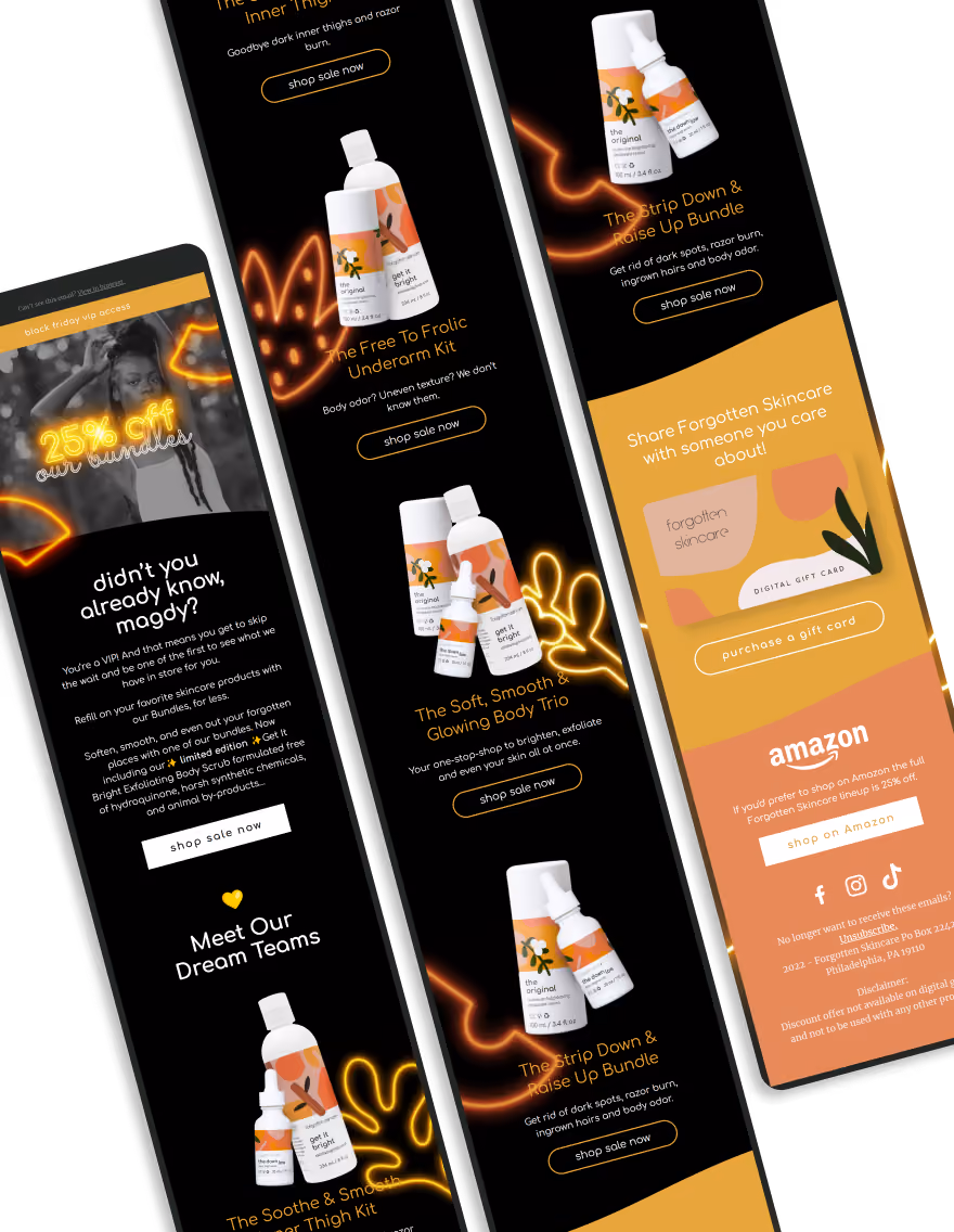 Forgotten Skincare - Black Friday VIP Access