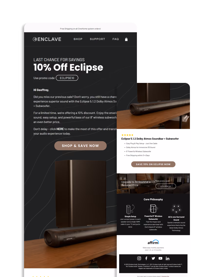 Enclave Audio - 10 % Off Eclipse