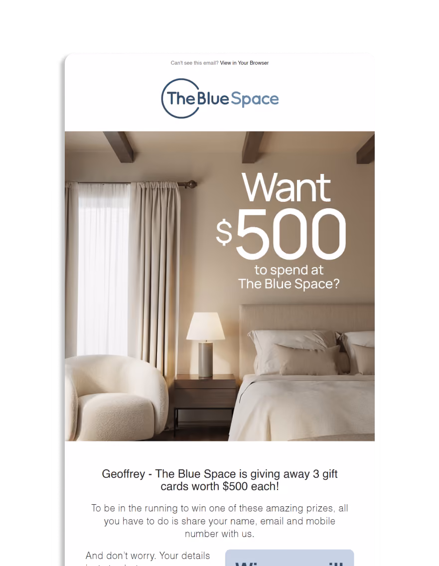 The Blue Space - Give Away