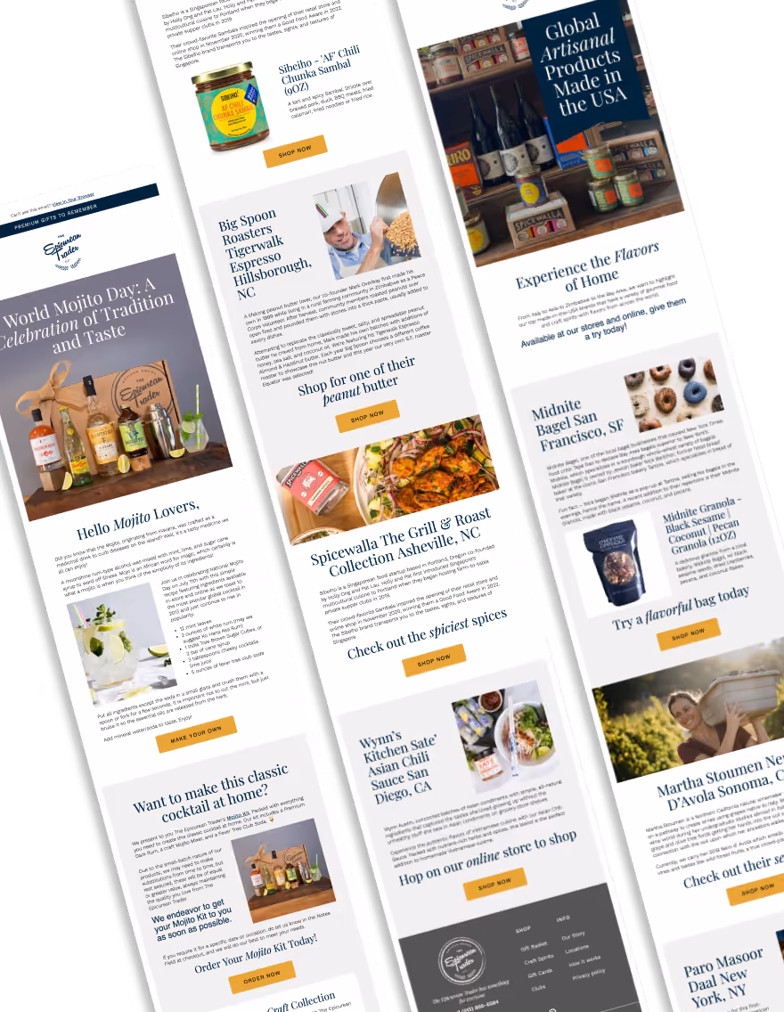 Epicurean Trader - Welcome Flow Design