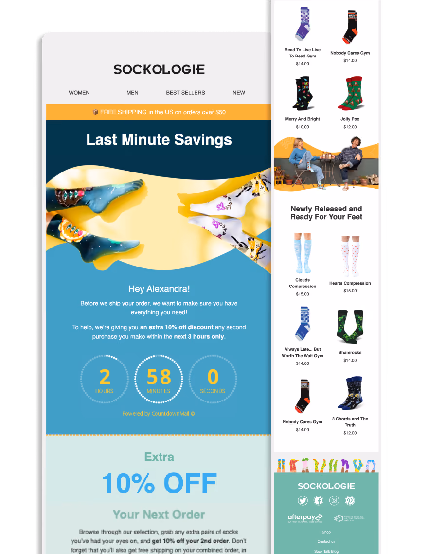 Sockologie Email Design