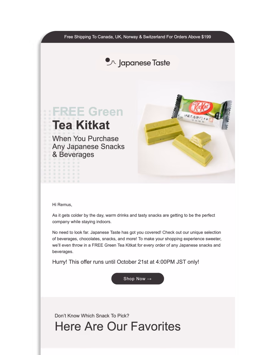 Japanese Taste - Tea Kitkat