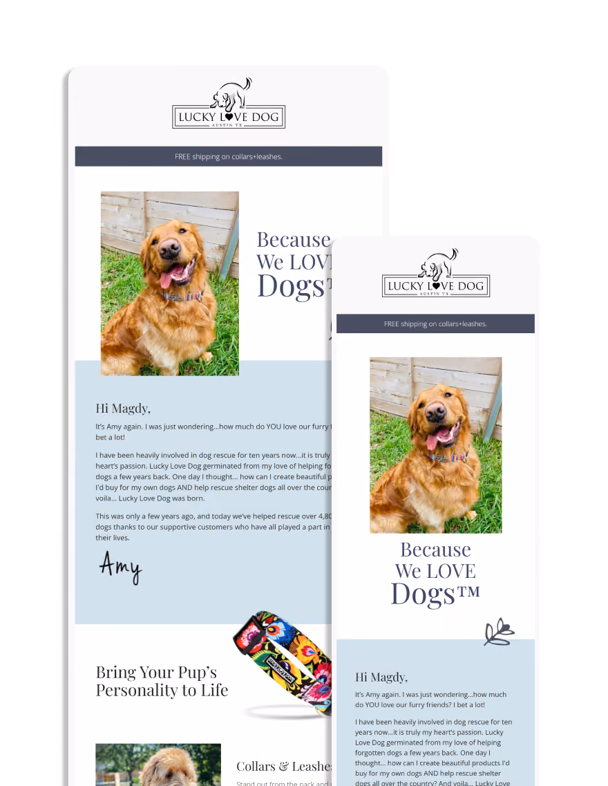 We Love Dogs - Lucky Love Dog