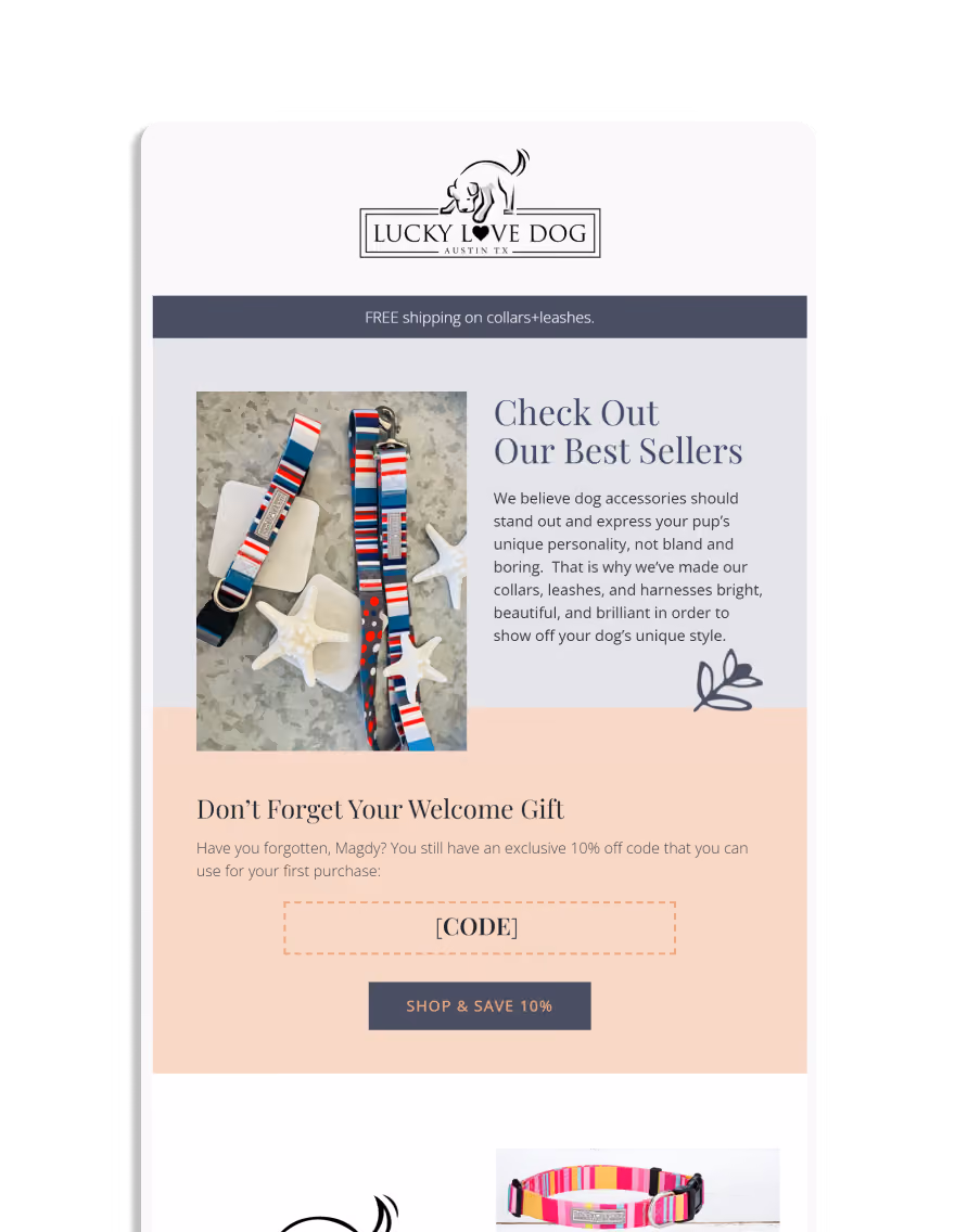 Best Sellers -  Lucky Love Dog