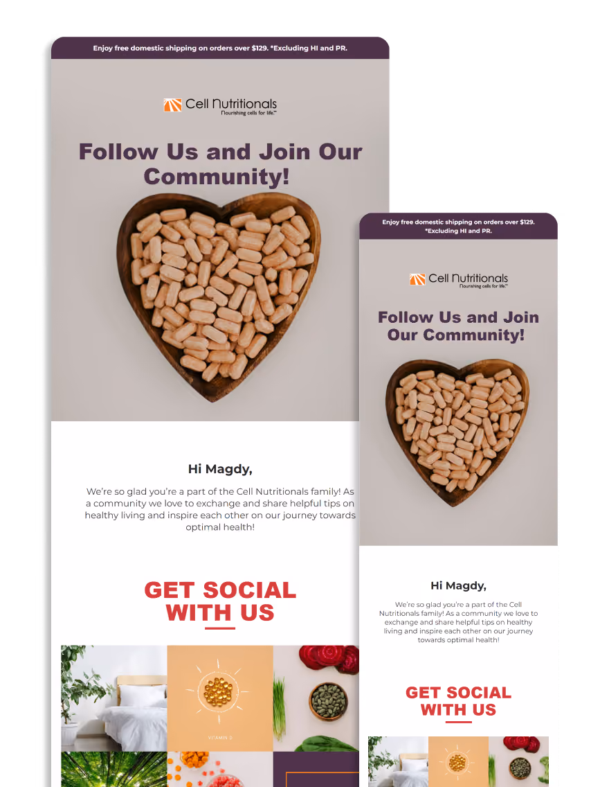 Cell Nutritionals Social With Us