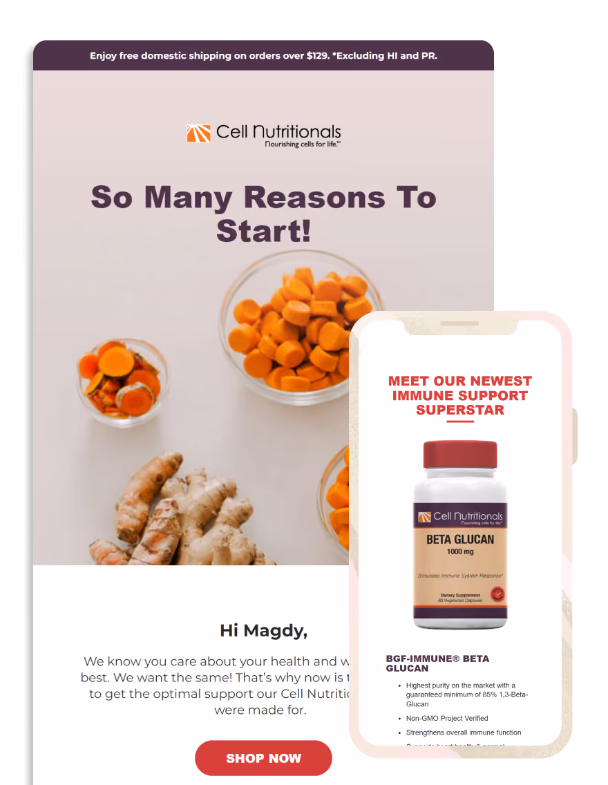 Cell Nutritionals Shop Now