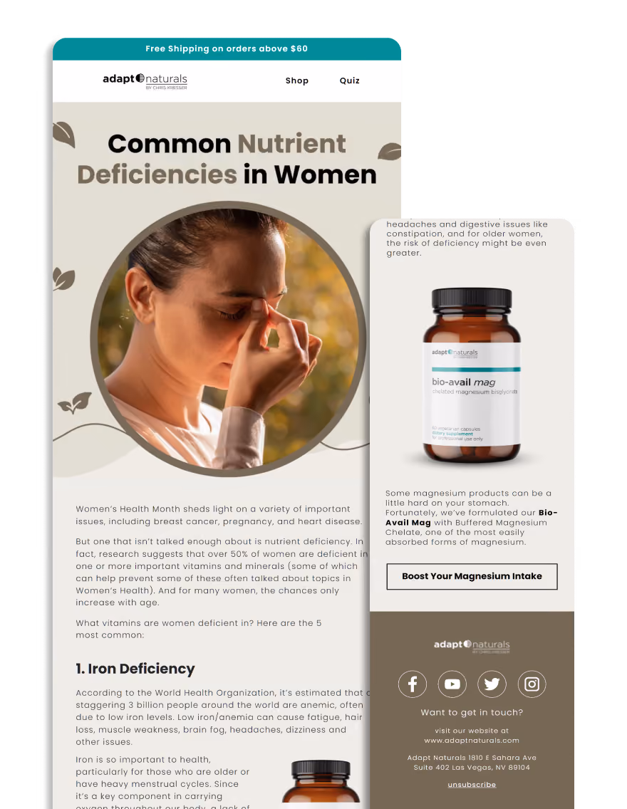 Deficiencies In Women - Adapt Naturals