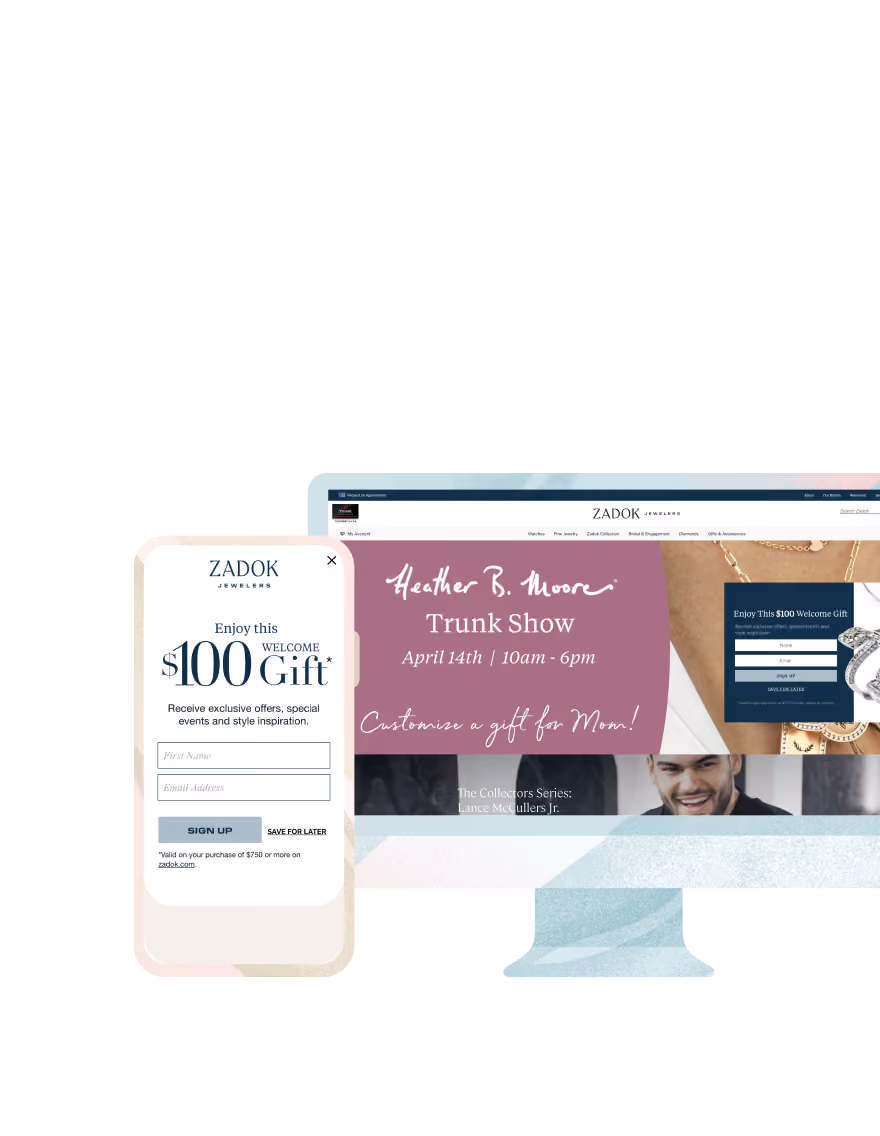 Zadok Jewelers - Welcome $100 Gift