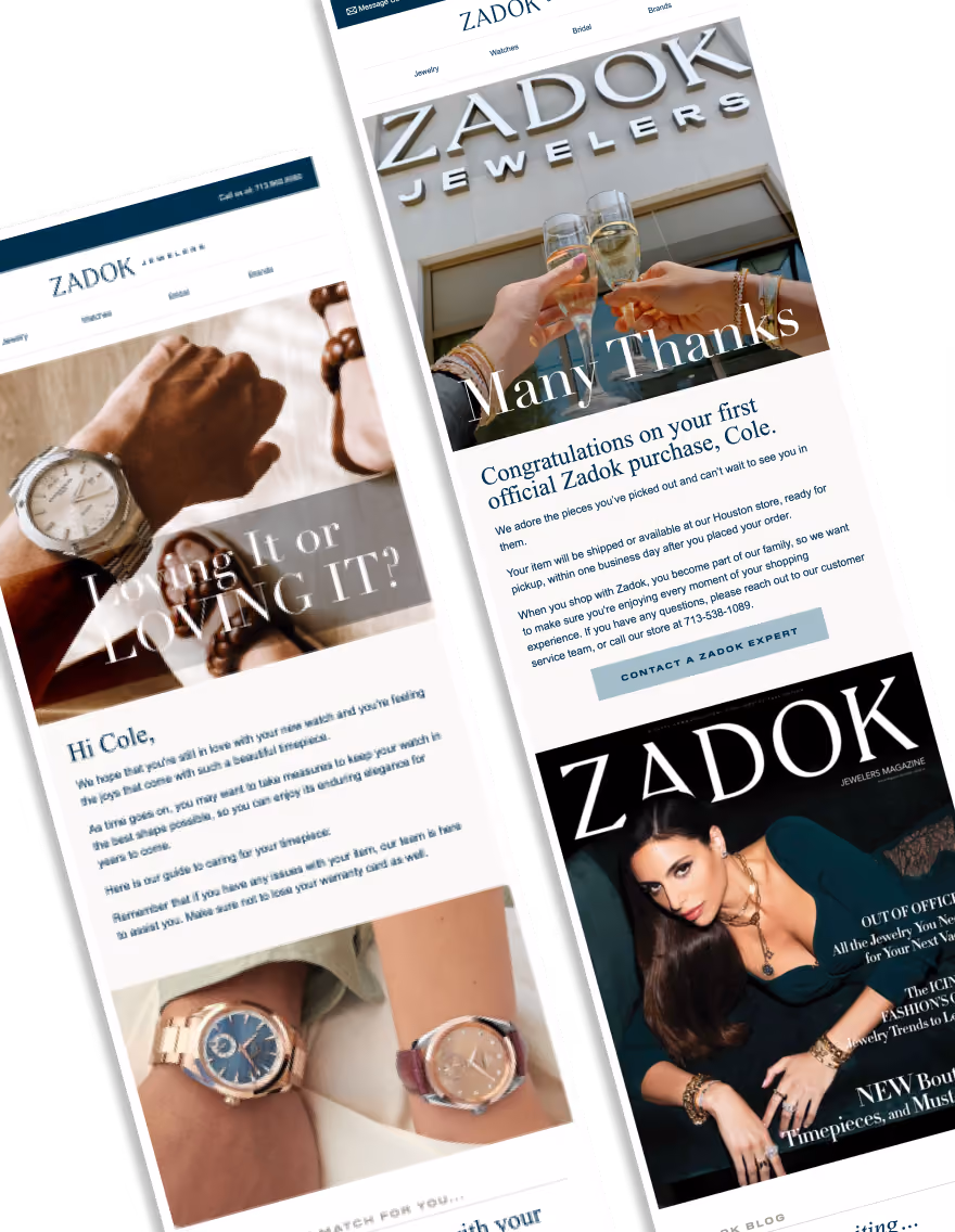 Zadok Jewelers - Many Thanks