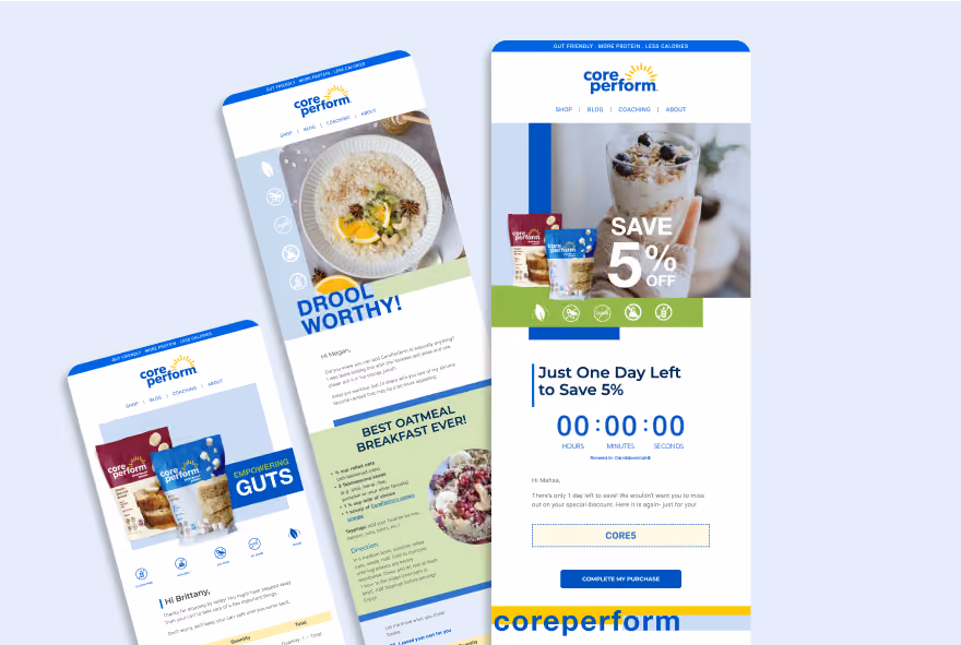Core Perform Email Design