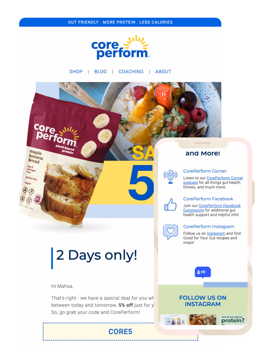 Core Perform  Offer