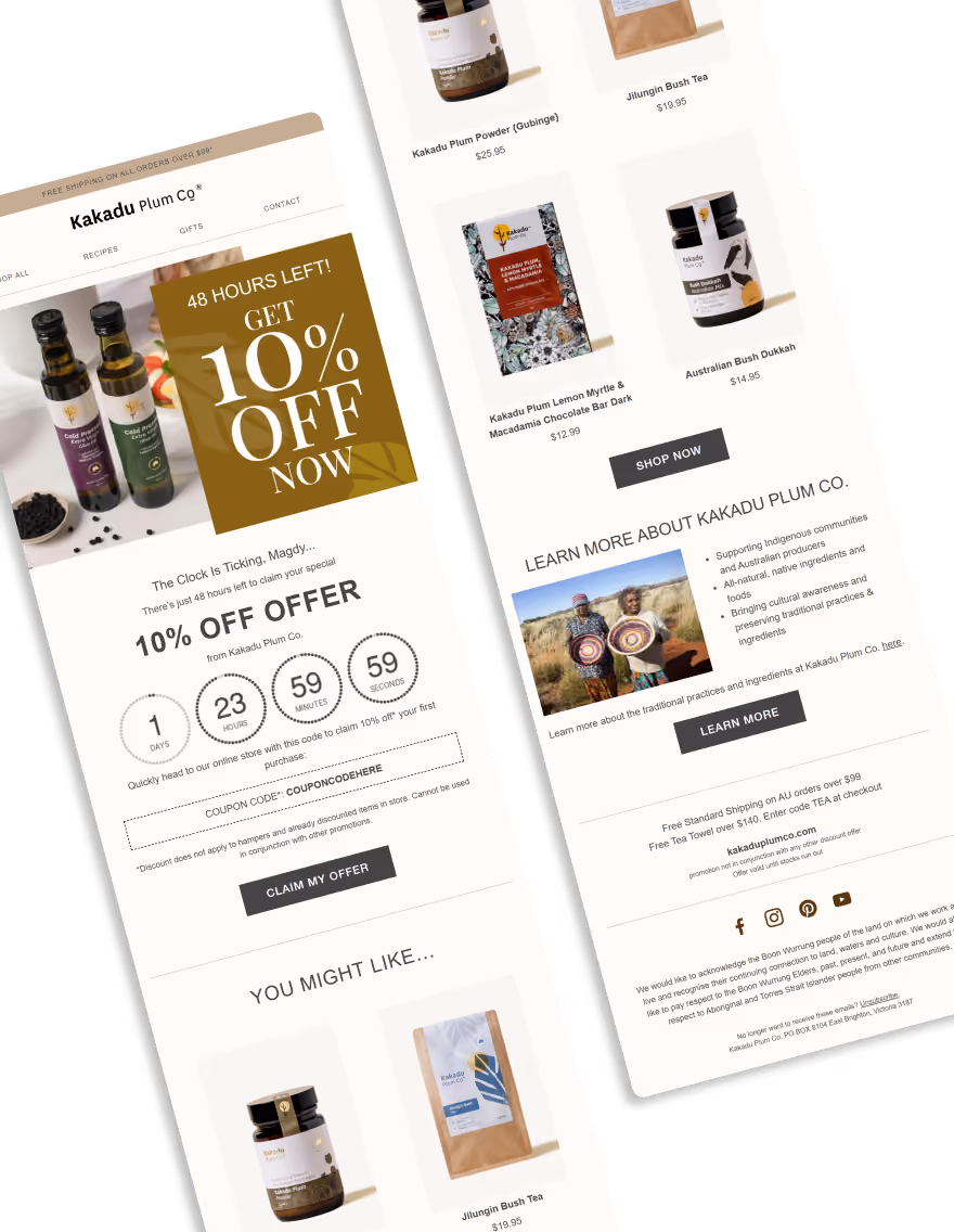 Kakadu Plum Co - 10% Off Offer
