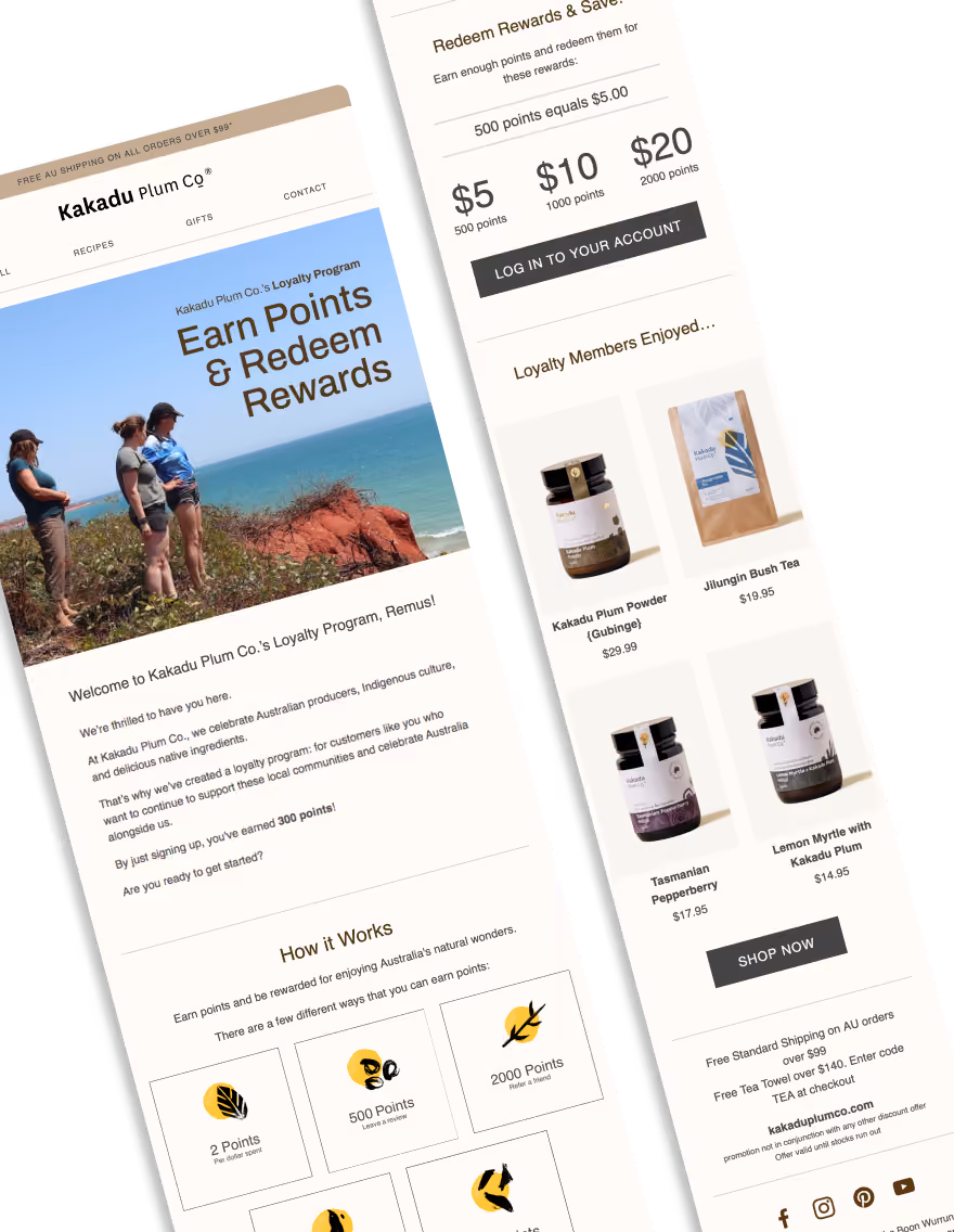 Kakadu Plum Co Earn Points and Redeem Rewards