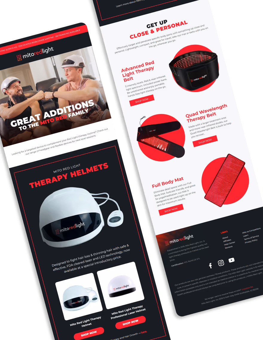 Mitro Redlight Therapy Helmets