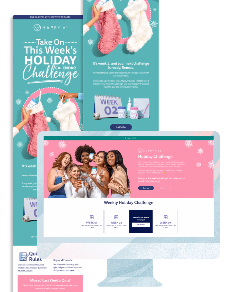 Happy V - Holiday Calendar Challenge