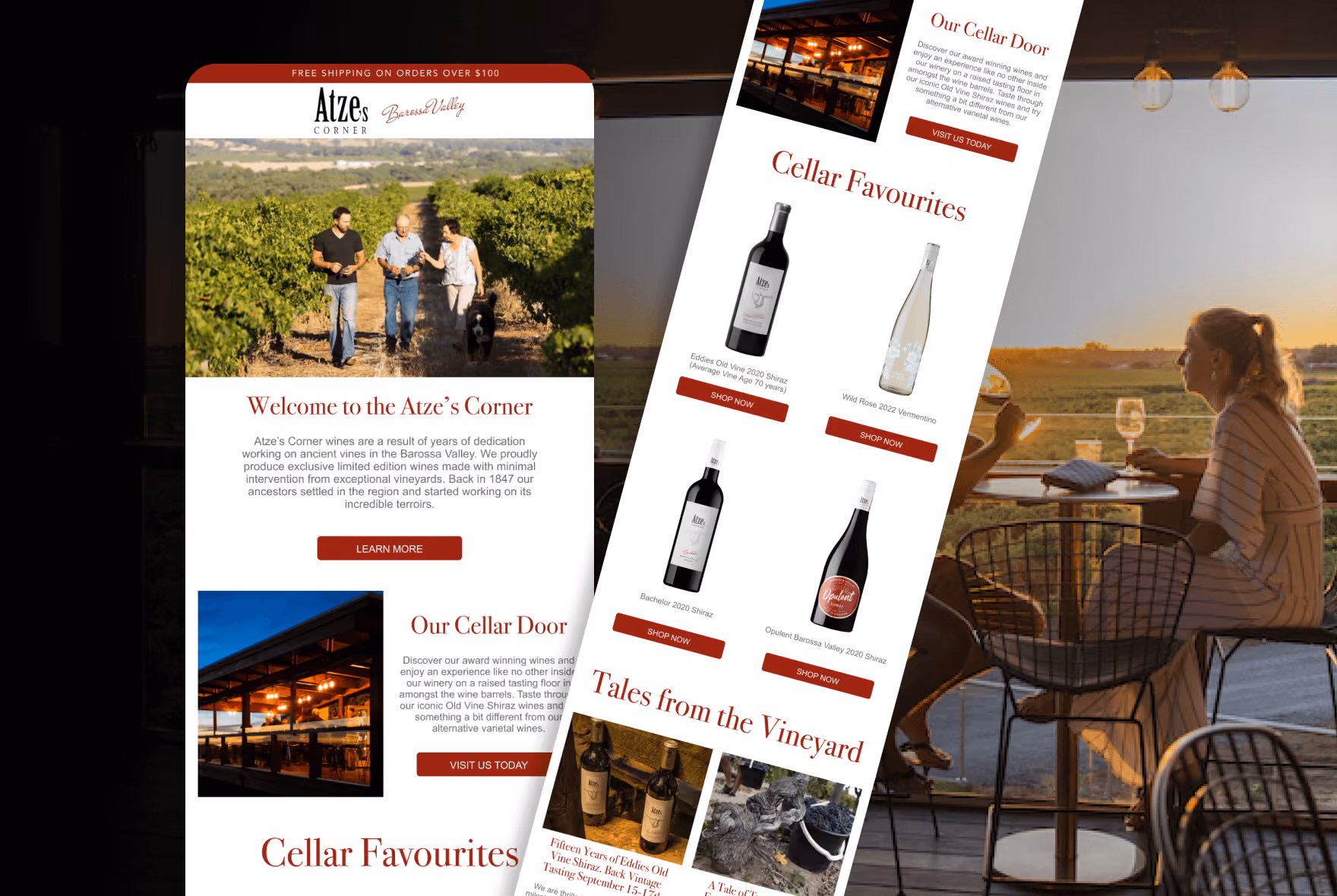 Atze's Corner Email design 